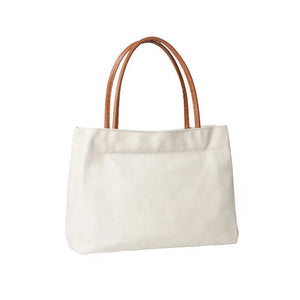 Large Capacity Canvas Tote Shoulder Bag Vintage Design