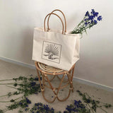 Large Capacity Canvas Tote Shoulder Bag Vintage Design