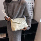 Women's Leather Flap Shoulder Bag Chain Totes Handbag Winter Bags