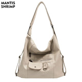 Women's PU Leather Shoulder Bag Anti-thief Backpack Large Capacity Handbag
