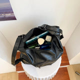 Women's PU Leather Shoulder Bag Anti-thief Backpack Large Capacity Handbag