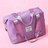 Patchwork Fitness Travel Shoulder Tote Bag for Women