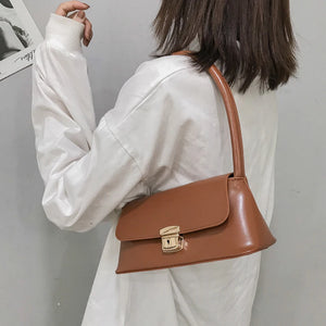 Women's Retro One-Shoulder Square Bag High Solid Female Handbag