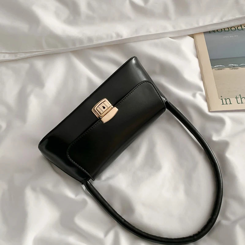 Women's Retro One-Shoulder Square Bag High Solid Female Handbag