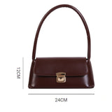 Women's Retro One-Shoulder Square Bag High Solid Female Handbag