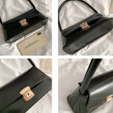 Women's Retro One-Shoulder Square Bag High Solid Female Handbag