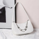 Women's PU Leather Shoulder Bag Vintage Butterfly Chain Mini Handbag