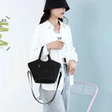Women's Crossbody Messenger Bag High Bucket Lady Shopping Bag