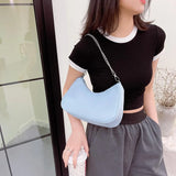 Women's Chain Shoulder Pouch Nylon Top-handle Clutches