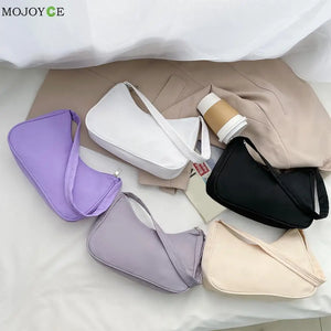 Women's Nylon Armpit Shoulder Bag Casual Small Purse Handbags