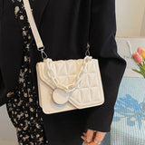 Acrylic Small Square Shoulder Bag Fresh Western Style