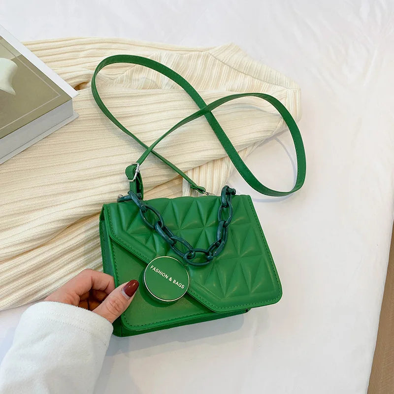 Acrylic Small Square Shoulder Bag Fresh Western Style