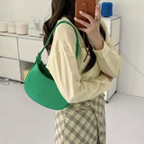 Women's Half-moon Underarm Bag Summer Shoulder Crossbody Bags