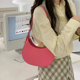 Women's Half-moon Underarm Bag Summer Shoulder Crossbody Bags