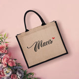 Personalised Radiant Jute Recycle Tote Shopping Bag