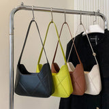 Women's Solid Leather Handbag Small Single Shoulder Bag