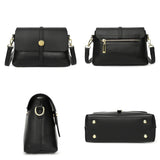 Soft Leather Women Handbags Cowhide Totes Ladies Shoulder Messenger Bag