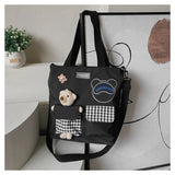 Sweet Bear Messenger Bag Large Capacity Nylon Study Bag