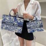 Women's Large Capacity Canvas Shoulder Shopper Handbag