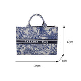 Women's Large Capacity Canvas Shoulder Bag Top-handle Tote