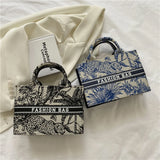 Women's Large Capacity Canvas Shoulder Shopper Handbag