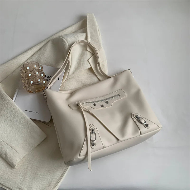 Large Capacity Leather Handbags For Women Single Shoulder Crossbody Bags