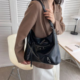 Large Capacity Leather Handbags For Women Single Shoulder Crossbody Bags