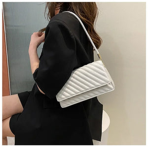 Leather Handbags Wide Shoulder Strap Women Shoulder Bags