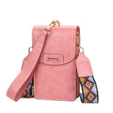 Leather Women's Small Shoulder Bag Wide Strap Tote
