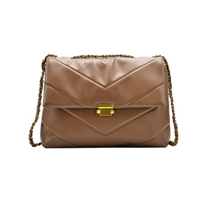 Women's High-end Chain Messenger Bag Large Capacity Tote Shoulder Bag