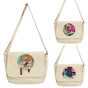 Women's Messenger Backpack College Student Tote Bags