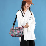 Multi-layer Large Capacity Nylon Shoulder Bag for Middle-aged Women