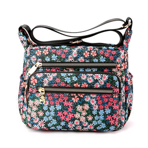 Multi-layer Large Capacity Nylon Shoulder Bag for Middle-aged Women