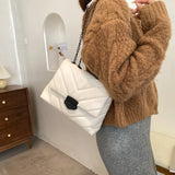 Women's Chain Leather Cross-Body Bag