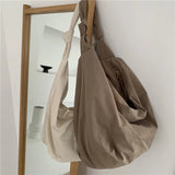 Women's Nylon Shoulder Bag Casual Totes Large Capacity Retro Shopping Bag