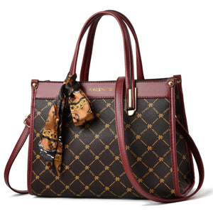 Printed Women's Handbag Retro Classy Mom Bag Shoulder Crossbody