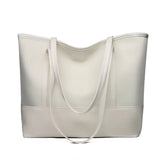 Women's PU Leather Shoulder Bag Large Capacity Mom Shopping Bag