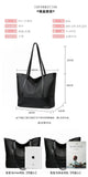 Women's PU Leather Shoulder Bag Large Capacity Mom Shopping Bag