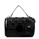 Women's Retro Small Square Bag Plaid Crossbody Shoulder Bag