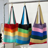 Dragon Fruit Knit Shoulder Bag Handbag Tote