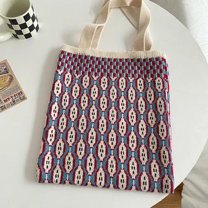 Dragon Fruit Knit Shoulder Bag Handbag Tote