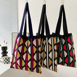 Dragon Fruit Knit Shoulder Bag Handbag Tote