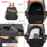 Nylon Cloth Backpack Travel Bags For Women