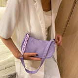Nylon Handbag Underarm Shoulder Bags Daily Travel Totes Purse