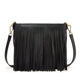 Women's Shoulder Bag PU Leather Tassel Messenger Phone Bag