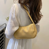 Women's PU Leather Vintage Shoulder Bag, Chain Shopper Purse