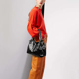 Women's Sequined PU Leather Shoulder Bag