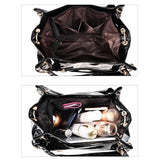 Women's Shoulder Bag PU Leather Ladies Sequined Patent Handbag