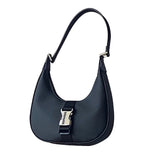 Women's PU Leather Armpit Shoulder Bag Casual Chain Handbag