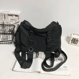Women's Techwear Gothic School Backpacks Rucksack Mochila